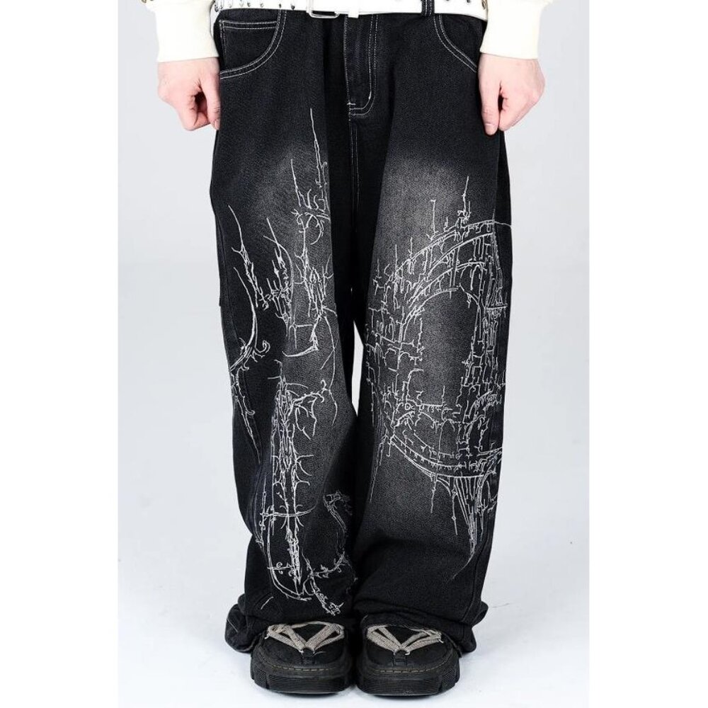 Black Relaxed Fit Men’s Jeans